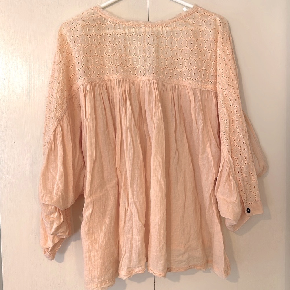 Free People Two to Tango Boho Peasant Blouse - Picture 3 of 5